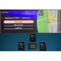 Lexus Gen 08 09 New North America Map 2020-2021 MicroSd Card